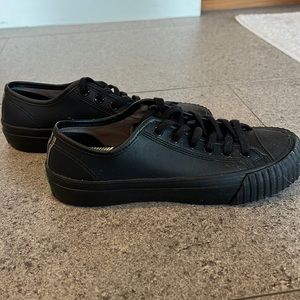 P.F. Flyers American Center Lo- black leather